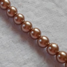 Glass Pearls ~ Mink