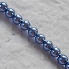 Glass Pearls ~ Light Denim