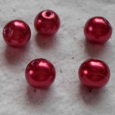 Glass Pearls ~ Crimson