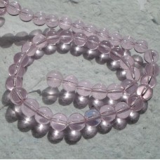 Glass beads ~ Round Pale Pink