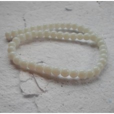 Glass beads ~ Round White