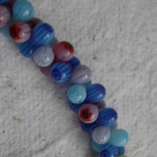 Strand Glass Milliflori 8 shapped beads