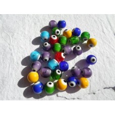 Glass ~ 12mm Eye Beads