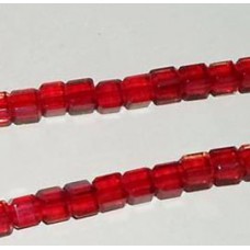 Crystal Cubes 6mm Red