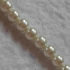 Glass Pearls ~  White