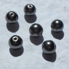 Glass Pearls ~ Dark Brown