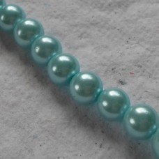 Glass Pearls ~ Aqua