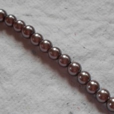 Glass Pearls ~ Pale Mauve