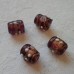 Handmade Indian Glass bead ~ Venetian  Amethyst Tube