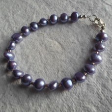 Bracelet ~ Lilac Fresh Water Nugget Pearls