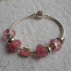 Bracelets ~ Pandora Style ~ Pink