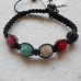 Bracelet ~ Shamballa with 5 Disc Beads