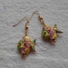 Earrings ~ Cloisonné Angel Fish in various colours