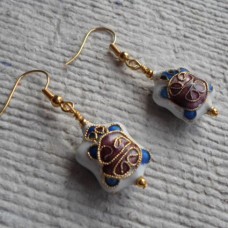 Earrings ~ Cloisonné Turtle ~ Various Colours