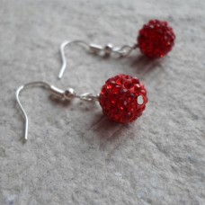 Earrings ~  Shamballa in various colours