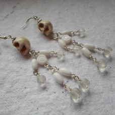 Earrings ~  Dancing Skeletons