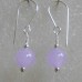 Earrings ~  8mm Semi precious Stones and Sterling fittings