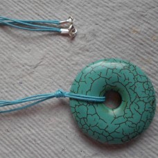 Necklace ~  Howlite Donut