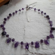 Necklace ~  Amethyst Weave