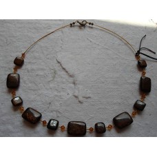 Necklace ~  Bronzite Weave