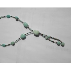 Y Necklace ~ Amazonite Nuggets