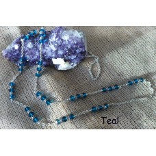 Necklaces ~  Long Necklace with Faceted Beads