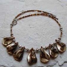 Necklace ~  Oyster Coloured Shells