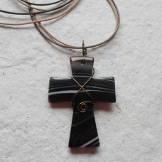 Necklace ~  Sardonxy Cross