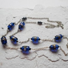 Necklaces ~  Long Necklace with Indian Beads