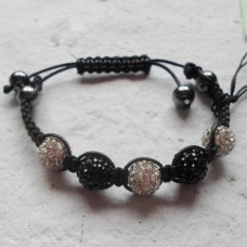 Bracelet ~ Shamballa with 5 Disc Beads