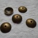 Antique Bronze ~ Bead Caps ~ 13mm Plain