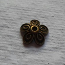 Antique Bronze ~ Bead Caps ~ 10mm Petal