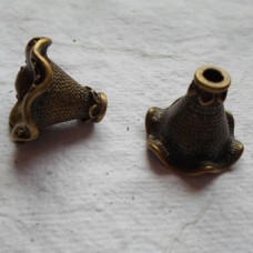 Antique Bronze ~ Bead Caps ~ 20mm Bell