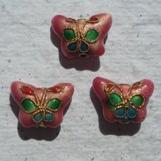 Cloisonné ~ 15mm Butterfly