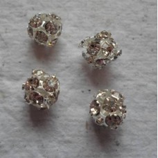 Rhinestone ~ 8mm Round Beads