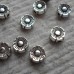 Antique Silver  ~ Daisy Beads x 10