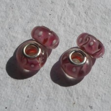 Pandora Style Bead Red & Pink Bead