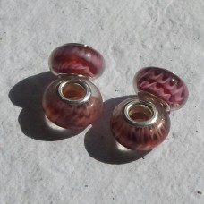 Pandora Style Bead Rose and Pale Pink 