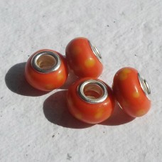 Pandora Style Bead Orange