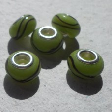 Pandora Style Bead Green