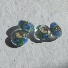 Pandora Style Bead Blue and Green