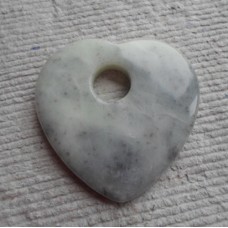 Pendant ~ Grey Agate ~ Heart