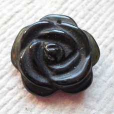 Pendant ~ Black Stone Flower