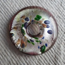 Pendant ~ Glass Foiled Donut