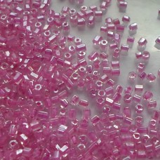 2 Cut Beads ~ Colour Lined ~ Pink