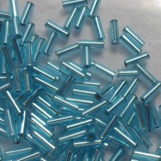 Bugle Beads ~  Silver Lined Beads ~ Aqua