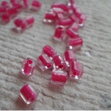 Cube Beads ~  Shocking Pink