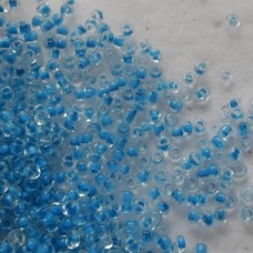 Seed Beads ~  Colour Lined ~ Aqua