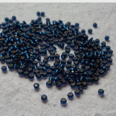 Seed Beads ~  Silver Lined Midnight Blue