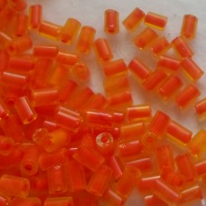 Tube Beads ~ Orange